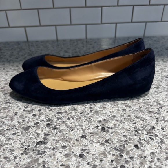 Talbots Women's Navy Suede Ballet Flats Size 6M - Picture 4 of 9